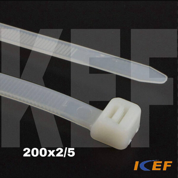 بست کمربندی پلاستیکی 2.5 × 2۰۰ میلی‌متر