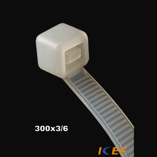 بست کمربندی پلاستیکی ۳.۶ × ۳۰۰ میلی‌متر