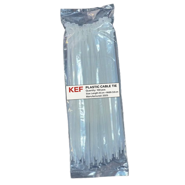 بست کمربندی پلاستیکی ۲۵ سانت عرض ۳.۶ میلیمتر